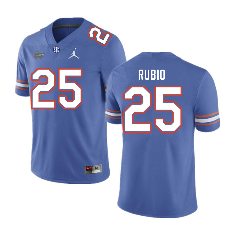 Men #25 Anthony Rubio Florida Gators College Football Jerseys Stitched Sale-Royal - Click Image to Close